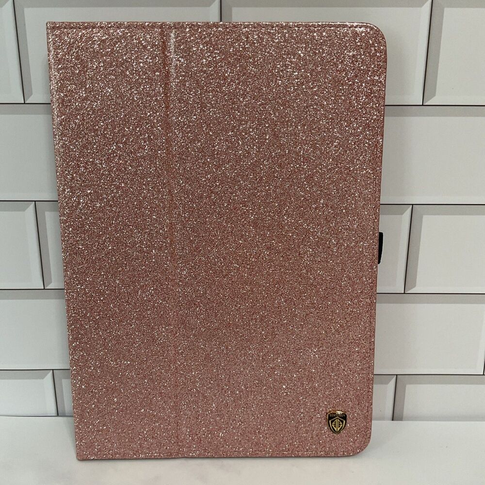 Genuine iPad Rose Gold Purple Glitter Blink Case book cover IPad Air mini / 9.7"